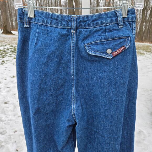 Vintage Jean de Paree Women's Jeans Pleated size 11/12 High Waist Straight Leg - Picture 5 of 14